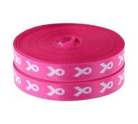 OFFSCH Cinta para Concienciación sobre Cáncer de Mama 10 MM X 9 M 2 Rollos Decorativos Rosa Cinta para Manualidades Envolver Regalos y Eventos de Apoyo Salud