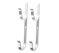 OFFSCH Colgador de Barras para Piscina de Aluminio Resistente Ganchos para Accesorios y Herramientas de Limpieza Soporte Estable para Redes Cepillos y Pértigas Telescópicas Juego de