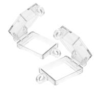 OFFSCH Cubierta protectora del interruptor de palanca, cubierta del botón de alternancia, 2 piezas transparentes con tapa abatible y cinta de doble cara para evitar mal funcionamiento