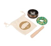 OFFSCH Cuenco Tibetano De Meditación De Cobre Pequeño Con Varilla Manual, Cuenco De Sonido De Buda Para Relajación y Alivio Del Estrés, Accesorio De Meditación Con Efecto Calmante