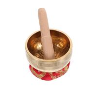 OFFSCH Cuencos para Meditación de Cuencos Cantores de Metal Musicales Decorativos para Yoga Sonido para Budismo Incluye Mazo y Soporte