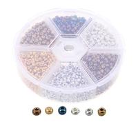 OFFSCH Cuentas Metálicas para Atar Moscas 3 Mm, Surtido para Pesca en Agua Dulce y Salada, Accesorio Resistente para Señuelos de Pesca Voladora Alta Visibilidad y Durabilidad,