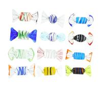 OFFSCH de Dulces de Vidrio Artesanales y Forma de Golosina 12 Piezas Varios estilos Estilo Mixto Elegante Varios estilos para Decoración de Escritorio y Hogar para Adornar Dormitorios