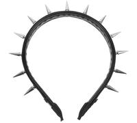 OFFSCH Diademas Mujer Tachuelas Estilo Punk, Ligeras y Versátiles, Hechas de Aleación de Zinc y Cuero para Uso Diario y Fiestas