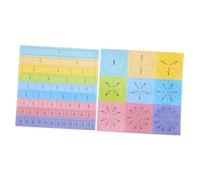 OFFSCH Educativo de Fracciones Magnéticas con Versátiles para Enseñanza Matemática Práctica y Actividades de Aprendizaje Manipulativo para Estudiantes