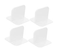 OFFSCH Estabilizadores Antideslizantes Para Corralito Pequeño Niños, Soporte Plástico Seguro, Fijador Adhesivo Fuerte Para Suelo, Base De Corralito Doméstico, Accesorio Blanco 4 Piezas