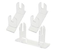 OFFSCH Expositor de abanicos redondos vintage en acrílico con base plana ancha para organización y decoración de espacios interiores, pack de 3 soportes