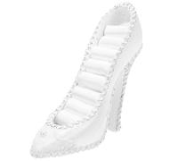 OFFSCH Expositor de Joyería para Anillos y Pendientes Soporte para Zapatos de Tacón Alto, Diseño Compacto para Organización en Casa y Tienda, Color Perla, Material Resistente, Adecuado