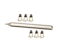 OFFSCH Ferrules para Cuerdas de Guitarra de Metal Resistente con Herramienta de Montaje Práctico y Fácil de Instalar Compatible Mayoría de Cuerpos de Guitarra Eléctrica