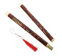 OFFSCH Flauta China De Bambú c Afinación D, Instrumento Profesional Portátil Para Principiantes y Estudiantes, Flauta Tradicional Ligera Nudo Chino Decorativo, Uso Para Música y Educación