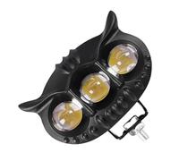 OFFSCH Foco LED Motocicleta Alta Brillantez Luz Auxiliar Ojos Diseño Búho Doble Color Compatible Scooter Tractor Integración