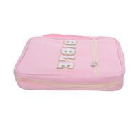 OFFSCH Funda para Biblia Mujer Rosa 26x19x7,5 Cm Estuche Protectora Acolchada para Libro de Oración con Asa Portátil, Bolsa Organizador para Estudio y Uso en Iglesias Cristianas