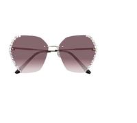 OFFSCH Gafas de Sol y Actividades al Aire Libre Ligeras de Moda Diseño sin Montura y Cristales Incrustados Protección UV para Mujer Ideales para Celebracion Verano