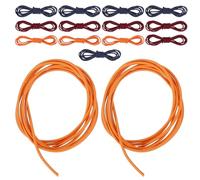 OFFSCH Gomas Elásticas de Nailon para Cuadernos de Viaje 15 Piezas Rojo Azul Naranja Bandas Elásticas Ajustables para Sujetar Diarios y Álbumes Cordones Resistentes para