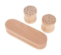 OFFSCH Herramienta de Costura Sastre Madera Clapper para Planchado y Aplanado de Costuras Útil para Confección Plisados y Acolchado con Cilindros de Madera