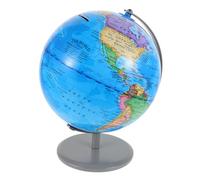 OFFSCH Hucha Globo Terráqueo Infantil Pequeña Alcancía Portátil Diseño Adorable Material Vinilo Base Estable para Monedas Estándar Decoración Escritorio