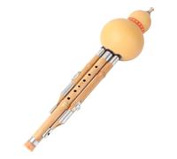 OFFSCH Hulusi Hecho a Mano De Bambú Calabaza Natural Tallada, Instrumento Musical Étnico Clave c Para Principiantes, Flauta De Cucurbitáceas Tono Puro y Suave, Uso Para Amantes Música