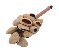 OFFSCH Instrumento de Percusión Maracas de Madera con Mango Ergonómico Shakers Africanos para Adultos para Clases de Música y Presentaciones Culturales