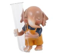 OFFSCH Jarrón Hidropónico de Vidrio con Escultura de Animal Conejo Diseño y Adorable Florero Moderno para Escritorio Decoración Única sin Suelo Regalo para Hogar