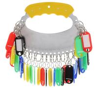 OFFSCH Juego de Placa Organizadora para Llaves de Almacén 30 Etiquetas Numeradas y 30 Llaveros Almacenamiento Práctico y Gestión de Claves para Oficina y Hogar