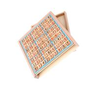 OFFSCH Juego de Sudoku de Madera, Juguete Educativo Aritmético 9 Cuadrículas, Juego de Mesa de Ajedrez para Aprender Matemáticas y Desarrollar Pensamiento Lógico, Portátil