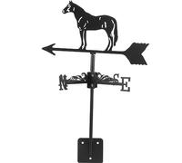 OFFSCH Juego De Veleta Vintage para Decoración De Jardín Caballos Granero Al Aire Veleta Indicador De Dirección del Viento