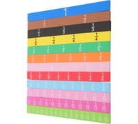 OFFSCH Juego Educativo de Tiras de Fracciones Magnéticas, Material Montessori, Tira de Fracciones Matemáticas Compacta y Ligera, Útil para Aprendizaje y Desarrollo Lógico, Adecuado