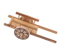 OFFSCH Juguete De Carro De Plataforma Madera Pequeño Carrito Miniatura Modelo De Paisaje Decoración De Jardín Modelo De Granja Simulación De Carrito De Jardín