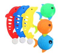 OFFSCH Juguetes De Buceo para Piscina Niños De 4 a 8 Años, Set 6 Piezas De Peces y Delfines Sumergibles, Colores Brillantes, Seguro y Educativo para Juegos Acuáticos Veraniegos