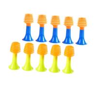 OFFSCH Juguetes De Trompeta y Bocina De Presión De Aire para Niños, Tamaño Pequeño, Plástico Seguro, Colores Mezclados, Juguetes Educativos Musicales para Desarrollo Infantil, Paquete De 50 Piezas