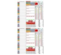 OFFSCH Kit de 2 Etiquetas Autoadhesivas de Pvc Impermeables para Caja de Interruptores, Pegatinas Resistentes para Paneles Eléctricos Exteriores E Interiores, Hojas de Etiquetas