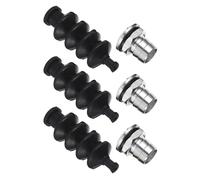OFFSCH Kit de 3 Unidades de Fuelle de Junta de Goma de 42 Mm con Montaje de Aluminio para Barco RC, Accesorio Resistente para Varilla de Empuje Compatible con Modelos de Yate y