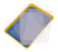 OFFSCH Kit de Moldes Plásticos para Hacer Papel Artesanal para Marco Decorativo DIY para Manualidades con Pulpa de Papel Creativo para Scrapbooking y Proyectos Artísticos Familiares