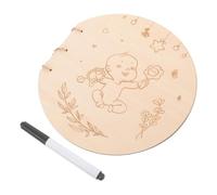 OFFSCH Libro de Visitas para Baby Shower Tamaño Mediano Páginas para Firmas y Mensajes, Diseño Delicado, Papel Blanco, Adecuado para Regalos Bebés y Recuerdos de Fiesta