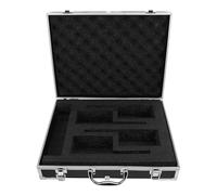 OFFSCH Maletín Rígido de Aluminio para Micrófonos Ranuras con Protección Acolchada y Cierre Seguro Estuche Portátil Ligero para Almacenamiento y Transporte de Micrófonos y Accesorios