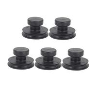 OFFSCH Mango De Succión De Caucho Negro Para Cuenco Tibetano Budista, 8 Cm De Diámetro, 5 Piezas Resistentes y Elásticos, Accesorio Portátil Para Instrumentos De Percusión Manual y Meditación