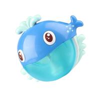 OFFSCH Máquina de Burbujas para Baño Infantil Forma de Ballena, Juguete de Baño de Plástico Seguro, sin Batería, Adecuado Bebés, Control Sencillo y Diseño Compacto para Diversión