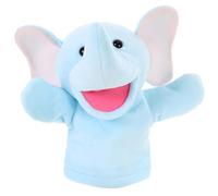OFFSCH Marioneta de Mano Elefante de Peluche Suave y Resistente Muñeco Interactivo para Juguete para Contar Historias y Familiares