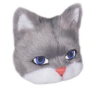 OFFSCH Máscara de Animal para Cosplay de Gato Disfraz de Carnaval y Fiesta de Halloween Máscara Peluche para Adultos Decoración de Fiesta y Especial