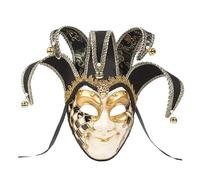 OFFSCH Máscara Veneciana de Cara Completa Vintage para Carnaval y Fiesta, Material Plástico y Tela, sin Olor y Decorada Campana de Anillo para Mascarada