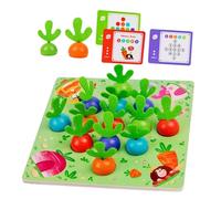 OFFSCH Mesa Lógico para Años Educativo de Madera para Estimular Memoria Pensamiento Independiente y Habilidades Cognitivas Compacto Portátil