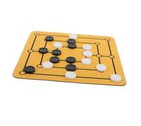 OFFSCH Mesa Nine Mens Morris Portátil Tablero Multifuncional Tipo Ratón Familiar para Fortalecer y Entretenimiento Casa