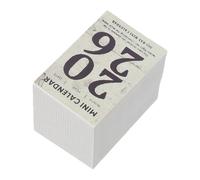 OFFSCH Mini Calendario Desprendible 2026 Pequeño Tamaño, Planificador Diario Retro Minimalista en Papel, Calendario de Escritorio para Oficina y Organización Diaria (color Amanecer)