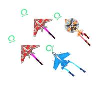 OFFSCH Mini Cometas de Juguete de Plástico Actividades al Aire Libre, Pack de 4 Piezas Interacción Padre E Hijo, Cometas Pequeñas Fáciles de Volar Varios Estilos