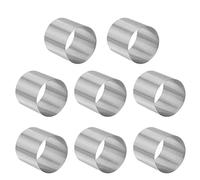 OFFSCH Mini Moldes Para Pastel De Mousse, 8 Piezas De Acero Inoxidable, Molde Redondo Para Hornear, Herramientas Para Repostería Profesional y Doméstica