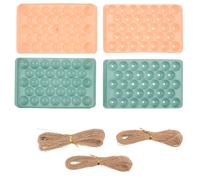 OFFSCH Molde de Silicona para Hacer Jabón con Forma de UVA, Kit de Iniciación para Elaboración de Jabón, 33 Cavidades Reutilizables, Flexible y Apto para Proceso en Frío, Adecuado