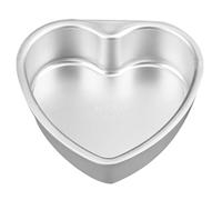 OFFSCH Molde para Pastel en Forma de Corazón 18 Cm Aleación Desmontable Superficie Lisa para Hornear Bandeja Útil para Tartas Chiffon Postres y Snacks Domésticos