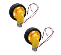 OFFSCH Motorreductor Eléctrico DC 3v-6v para Coche Inteligente Doble Eje, Motor De Interferencia, Tamaño Compacto, Uso Robots y Vehículos Eléctricos, Paquete De 1 Set