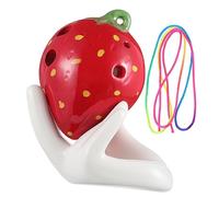 OFFSCH Ocarina Para Principiantes De Fresa Instrumento Musical De Juguete Ocarina Con Soporte De Cuerdas