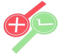 OFFSCH Paleta de Respuesta Portátil para Aula, Accesorio Didáctico Señal de Aprobación Verde y Rechazo Rojo, Tablero de Jueces Compacto para Educación Infantil, Uso Escolar y Actividades